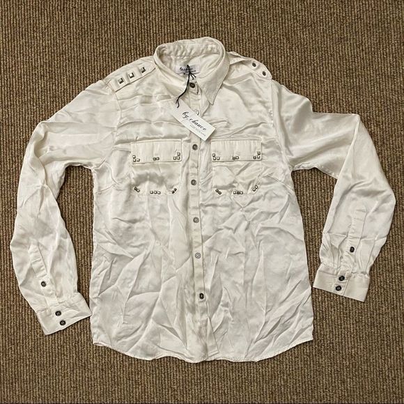 Nwt By Chance Studded Blouse - Picture 4 of 6